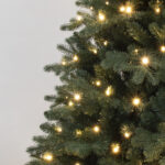 Amberglow Grand Fir Close-Up Warm LED Lights in Lifelike PE Branches