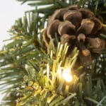 Pocket Pine Christmas Table Tree foliage detail