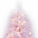 Whimsical Pink Christmas Tree side view