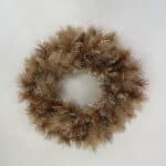 Golden Festive Christmas Wreath full view